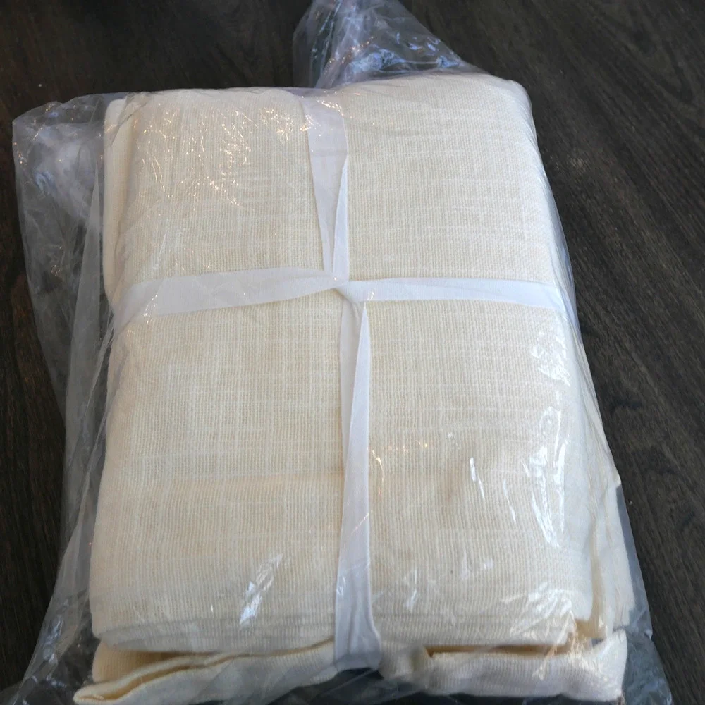 Quince Ivory Sheer Curtain Panels Set of 2 48